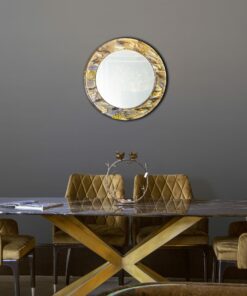 circle mirror covered by Epoxy