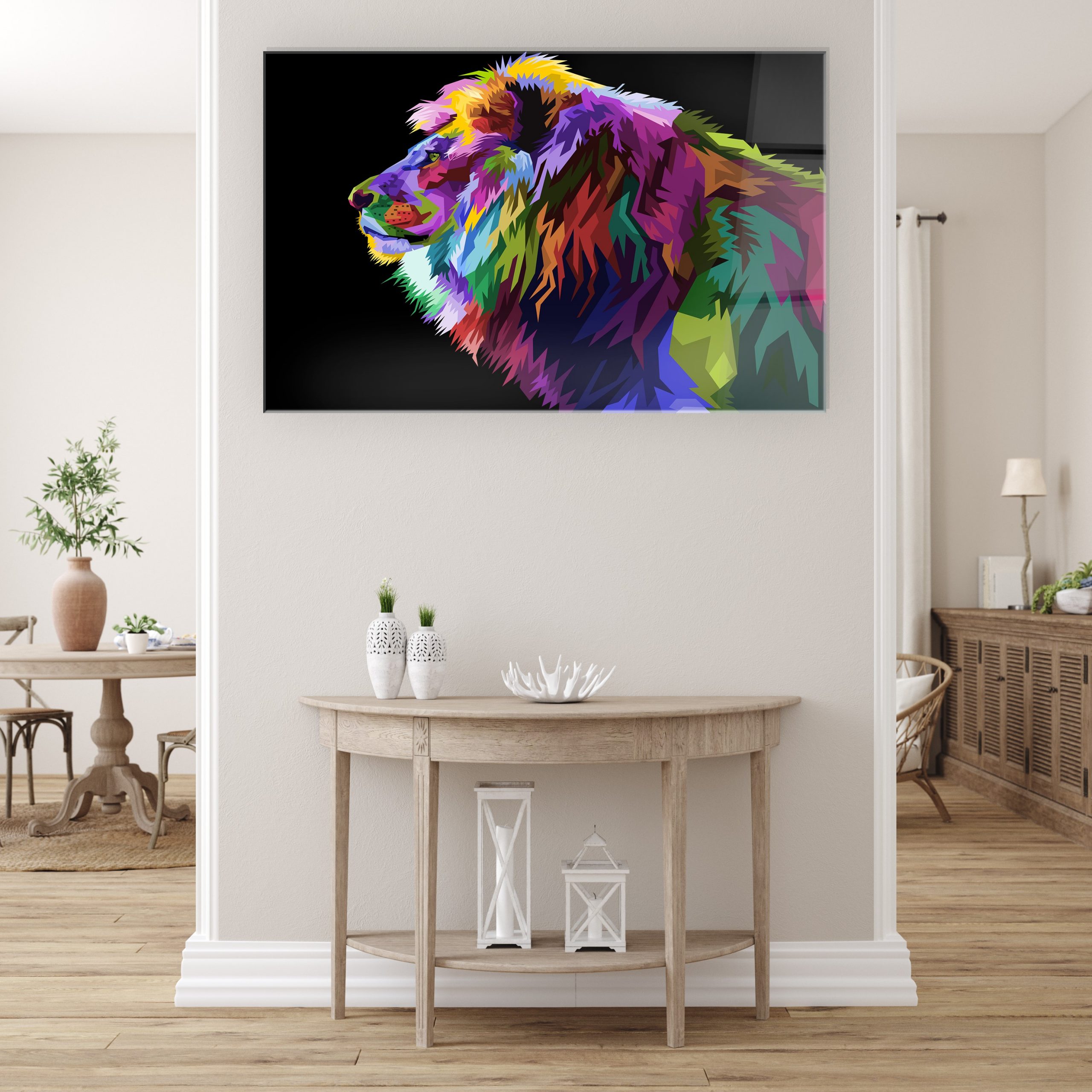 Pride of The Lion – Epoxy Wall Art – Ories Wood