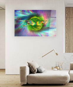 Rick And Morty Third Dimension Wall Art Covered By Epoxy-OriesWood