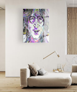 John Lennon Wall Art Covered By Epoxy-OriesWood