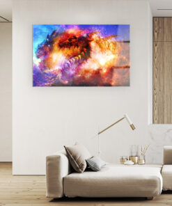 Red Flames are Coming Wall Art Covered By Epoxy-OriesWood