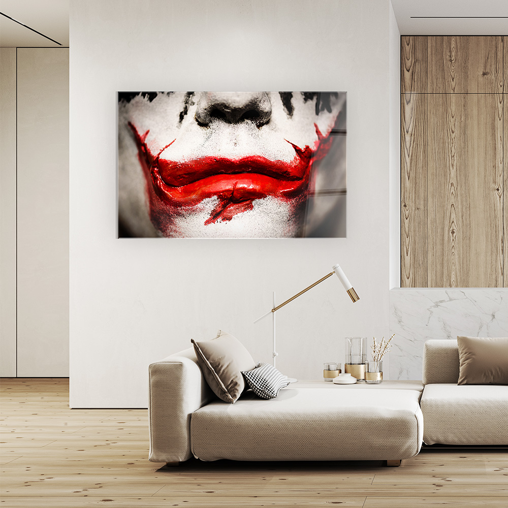Joker – Glass Wall Art – Epoxy Wall Art – Resin Wall Art – Ories Wood
