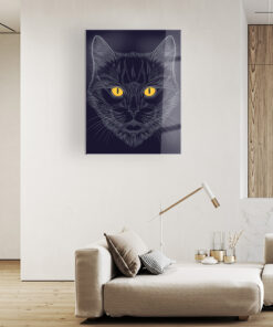 Mad Cat Wall Art Covered By Epoxy-OriesWood