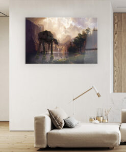 AT-AT Walkers In To The Valley Wall Art Covered By Epoxy-OriesWood