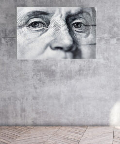Benjamin Franklin Wall Art Covered By Epoxy-OriesWood