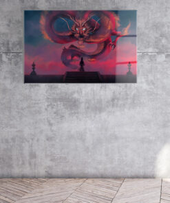 Dragon's Blessing Wall Art Covered By Epoxy-OriesWood