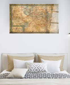 Map of Shire Wall Art Covered By Epoxy-OriesWood