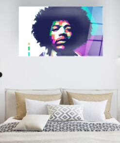 Jimmy Hendrix Wall Art Covered By Epoxy-OriesWood