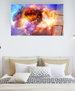 Red Flames are Coming Wall Art Covered By Epoxy-OriesWood