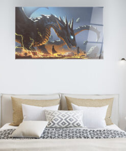 Reaching The Dragon Wall Art Covered By Epoxy-OriesWood