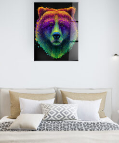 Abstract Bear Wall Art Covered By Epoxy-OriesWood