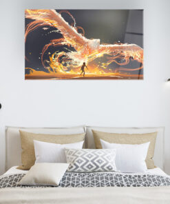 Phoenix Wall Art Covered By Epoxy-OriesWood