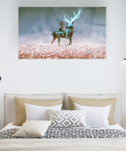 Magic Stag Wall Art Covered By Epoxy-OriesWood
