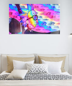 Rick On The Way - Rick And Morty Wall Art Covered By Epoxy-OriesWood