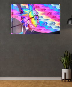 Rick On The Way - Rick And Morty Wall Art Covered By Epoxy-OriesWood