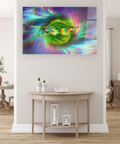 Rick And Morty Third Dimension Wall Art Covered By Epoxy-OriesWood