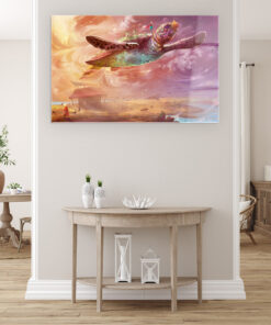 Magical Tortoise Wall Art Covered By Epoxy-OriesWood