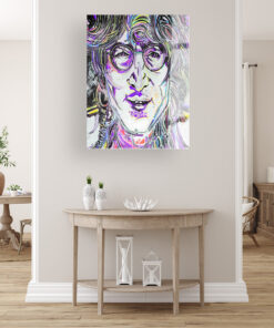 John Lennon Wall Art Covered By Epoxy-OriesWood