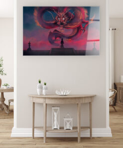 Dragon's Blessing Wall Art Covered By Epoxy-OriesWood