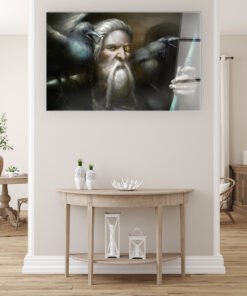 The Great Scandinavian God Odin Wall Art Covered By Epoxy-OriesWood