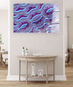 Colorful Psychedelic Illustration Wall Art Covered By Epoxy-OriesWood