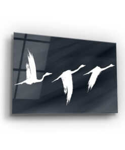 Paper Birds Wall Art Covered By Epoxy-OriesWood