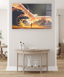 Phoenix Wall Art Covered By Epoxy-OriesWood