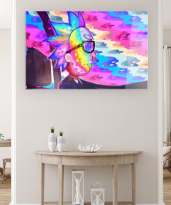 Rick On The Way - Rick And Morty Wall Art Covered By Epoxy-OriesWood