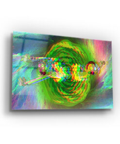 Rick And Morty Third Dimension Wall Art Covered By Epoxy-OriesWood