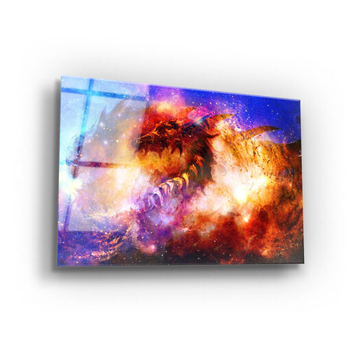 Red Flames are Coming Wall Art Covered By Epoxy-OriesWood