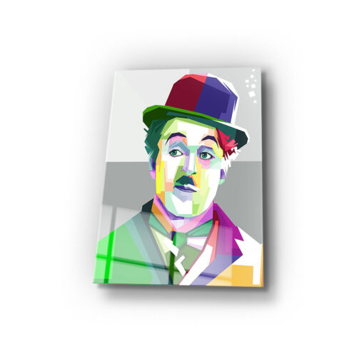 Charlie Chaplin Wall Art Covered By Epoxy-OriesWood