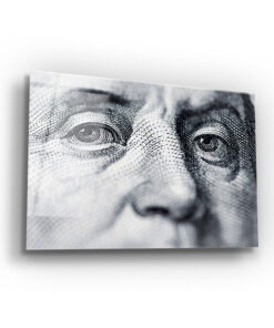 Benjamin Franklin Wall Art Covered By Epoxy-OriesWood