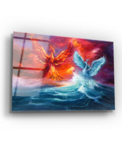 Phoenix vs Blue Dream Wall Art Covered By Epoxy-OriesWood