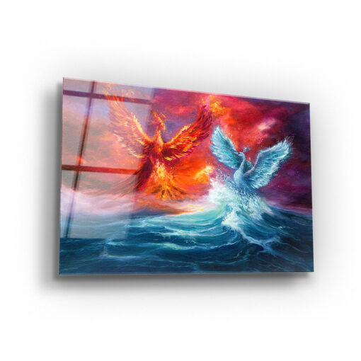 Phoenix vs Blue Dream Wall Art Covered By Epoxy-OriesWood