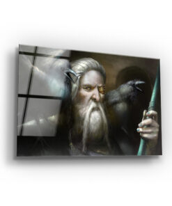 The Great Scandinavian God Odin Wall Art Covered By Epoxy-OriesWood