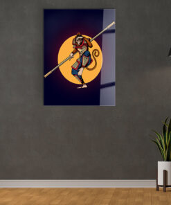Monkey King Wall Art Covered By Epoxy-OriesWood