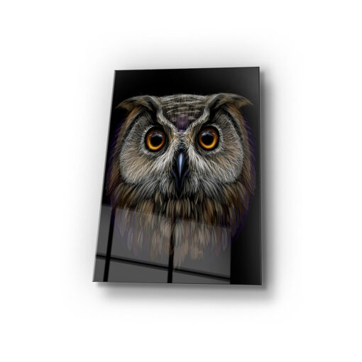 Long Eared Owl Wall Art Covered By Epoxy-OriesWood