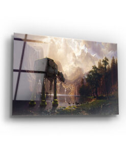 AT-AT Walkers In To The Valley Wall Art Covered By Epoxy-OriesWood