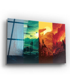 Four Corners Of The Galaxy Wall Art Covered By Epoxy-OriesWood