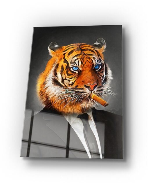 Rascal Tiger Wall Art Covered By Epoxy Wall Art Covered By Epoxy-OriesWood