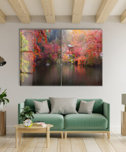 Daigo-ji Temple Duo - Glass Wall Art - Epoxy Wall Art - Resin Wall Art