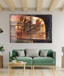 Light City Duo - Glass Wall Art - Epoxy Wall Art - Resin Wall Art