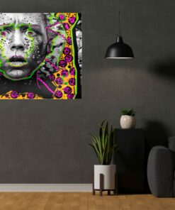 Colorful Neon Wall Art Covered By Epoxy-OriesWood