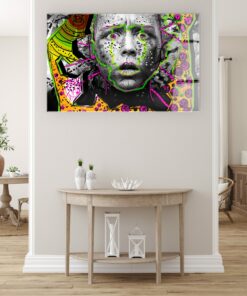 Colorful Neon Wall Art Covered By Epoxy-OriesWood