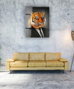 Rascal Tiger Wall Art Covered By Epoxy Wall Art Covered By Epoxy-OriesWood