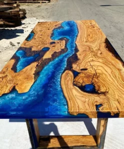 Deep Ocean with Seashell Custom Made – Epoxy Table – Ories Wood