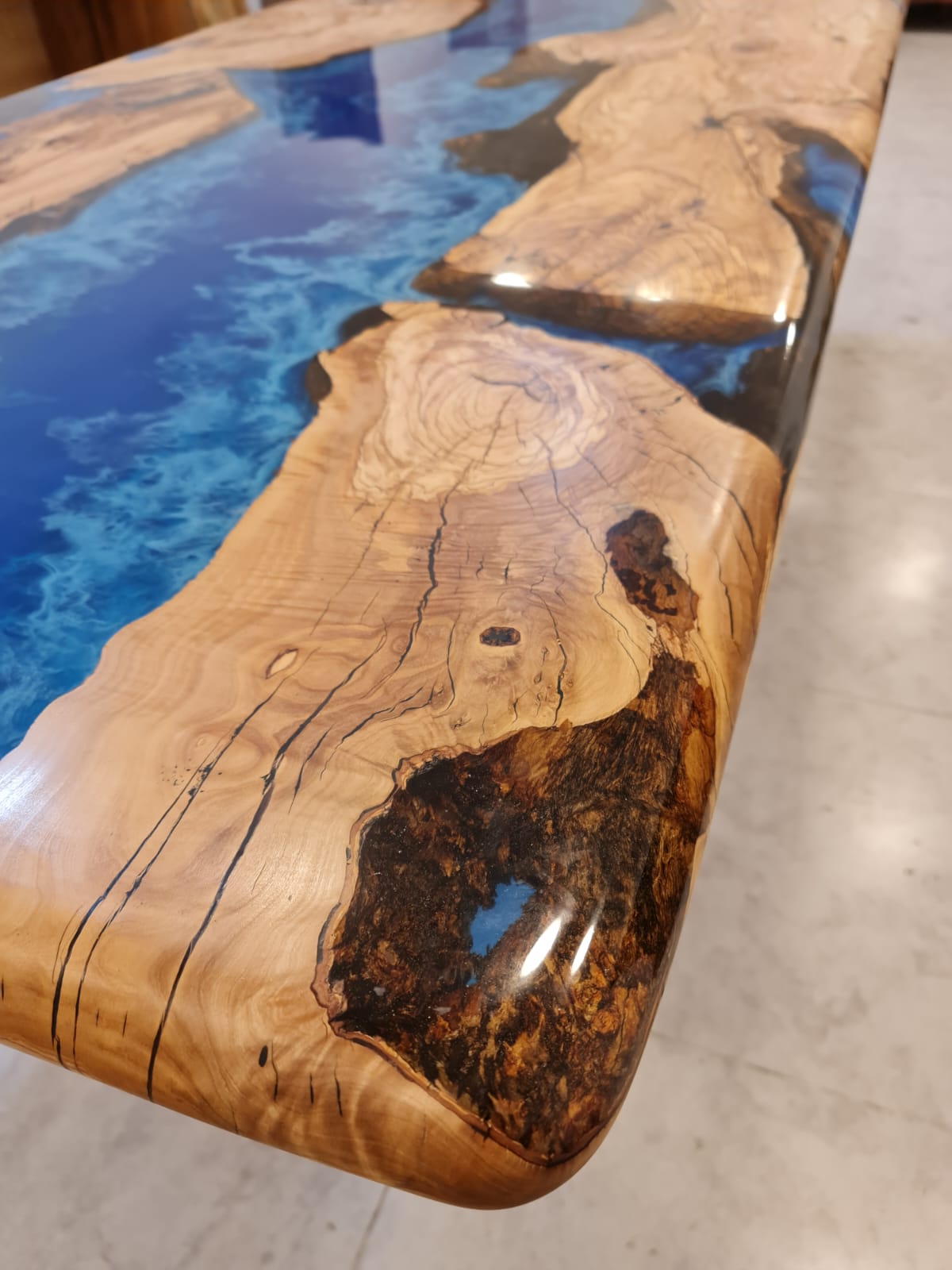 Live Edge Epoxy Resin Dining Table - Made to order