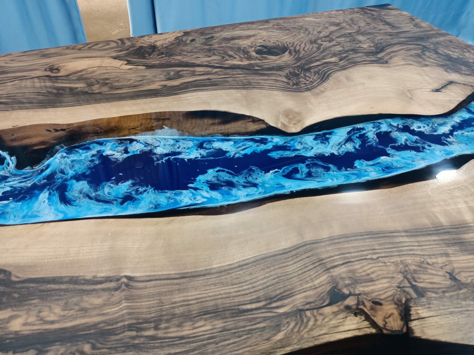 Black Walnut Combined Epoxy Tables Ories Wood